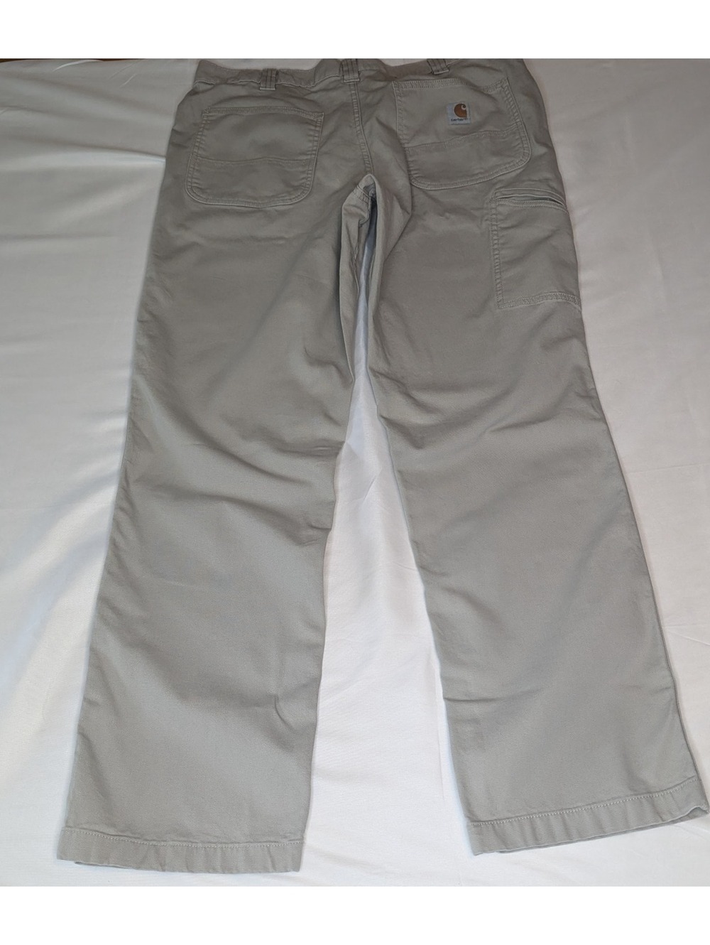Carhartt Rugged Flex Canvas Work Pants Men 36x34 Tan Relaxed Straight 102291